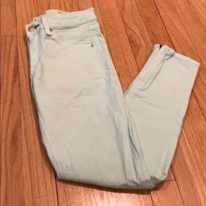 rag & bone seafoam zipper capri